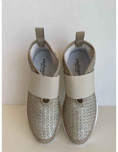 Sneakers laminate con fascia elastica